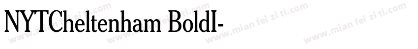 NYTCheltenham BoldI字体转换